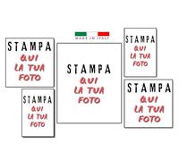Laboratorio Radice Foto su tela personalizzata con 5 foto su tela Set Gallery cm. 90x70 diviso su 5 pannelli separati in legno - Composizione cm. 90x70 personal