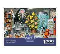 Laboratorio Segreto Sotterraneo Puzzle in Legno Impermeabile DIY Puzzles Da 1000 Pezzi Per Adulti Colorati Per Decorazioni Domestiche