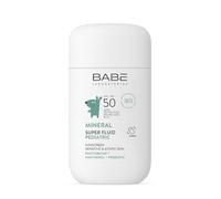Laboratorios Babé - SUPER FLUID MINERAL PEDIATRIC SPF 50 - Protezione solare per bambini | 100% minerale | Alta protezione SPF 50 | Speciale per pelli sensibili e atopiche