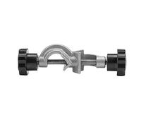 Laboratory Metal Clamp Holder | Stainless Steel Right Angle Support for Condenser Pipe & Flask | Lab Stand Head Clamp Grip 90 Degree with Screws | 11x3.5x3.5cm Secure Fixing