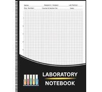 Laboratory Notebook: 5x5 Quad Ruled Graph Paper Lap Notebook for Students, Researchers, Science Labs, Data Recording and Experiment Documentation