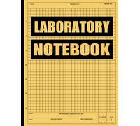 Laboratory Notebook: Experiment record book for documenting research scientific projects and laboratory notes
