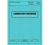 Laboratory Notebook: Scientific Lab Journal for School, College, and Work | Record Experiments and Data in Chemistry, Biology, Physics, Math, or ... Numbered Dotted Pages, 8.5" x 11", Grid 4 x 4