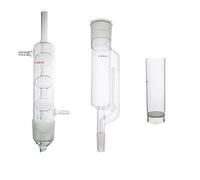 Laboy - Set di apparecchi per estrazione Soxhlet con tubo di estrazione Soxhlet, condensatore Allihn e ditale di estrazione, 55/50,Whole set, 3