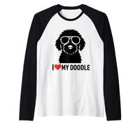 Labradoodle Golden Doodle Dog I Love My Doodle Dog giorno Maglia con Maniche Raglan