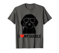 Labradoodle Golden Doodle Dog I Love My Doodle Dog giorno Maglietta