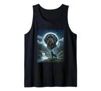 Labradoodle Howling to The Moon Meme Divertente Amante dei Cani Canotta