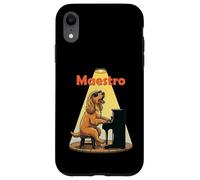 Labrador Cane Maestro Suonare Pianoforte Musicista Divertente Canino Custodia per iPhone XR