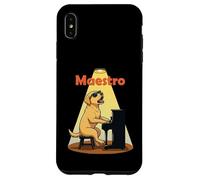 Labrador Cane Maestro Suonare Pianoforte Musicista Divertente Canino Custodia per iPhone XS Max
