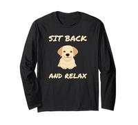 Labrador Carino Sit Back And Relax Maglia a Manica