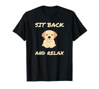 Labrador Carino Sit Back And Relax Maglietta