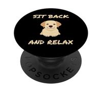 Labrador Carino Sit Back And Relax PopSockets PopGrip Adesivo