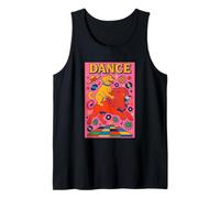Labrador Cavalcando un Lion Dance Bright Art Golden Retriever Canotta