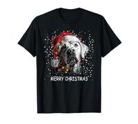 Labrador Dog Christmas Lights Pigiama Natale Pet Lover Maglietta