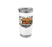 Labrador Dog Halloween Labrador Perché le persone sono inquietanti Bicchiere termico in acciaio inox doppia parete