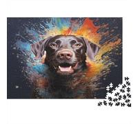 Labrador Dog Puzzle Per Adulti 1000 Pezzi Puzzle Per Adulti 1000 Pezzi Gioco tivo Puzzle Gioco Impegnativo Regali E Giocattoli Per Adulti 1000pcs (75x50cm)