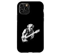 Labrador Golden Retriever Dog Metal Punk Rock Chitarra Design Custodia per iPhone 11 Pro