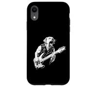 Labrador Golden Retriever Dog Metal Punk Rock Chitarra Design Custodia per iPhone XR