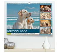 Labrador Liebe (hochwertiger Premium Wandkalender 2027 DIN A2 quer), Kunstdruck in Hochglanz: Dieser Kalender zeigt die schönsten, lustigsten und berührendsten Momente mit Labradoren.