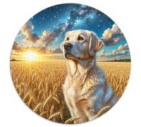 Labrador Retriever 1000 Pezzi Jigsaw Animal Dog Forma Rotonda Puzzle Per Adulti O Bambini Puzzle Creativo Arte Ecofriendly 1000pcs (67.5x67.5cm)