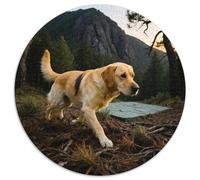 Labrador Retriever 1000 Pezzi Puzzle Pet Dog Puzzle Rotondo Per Lei O Lui Puzzle Creativo Arte Ecofriendly 1000pcs (67.5x67.5cm)