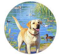Labrador Retriever 1000 Tessere Puzzle Adulti Intrattenimento Creativo Festa Aziendale Regalo Per Adulti E Bambini Da 14 Anni E Più 1000pcs (67.5x67.5cm)