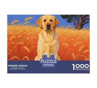 Labrador Retriever 1000Pezzi Puzzle Immagine Dipinta Pet Dog Divertimento Per Adulti Regalo Compleanno Per Bambini Dai 14 Anni In Su A Partire Dai 12 Anni38x26cm/1000pcs