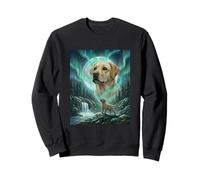 Labrador Retriever Aurora Borealis Northern Lights Felpa