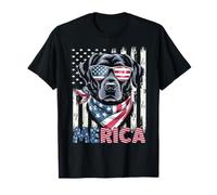 Labrador Retriever Bandiera USA Merica Patriotic Dog 4 luglio Maglietta