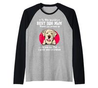 Labrador Retriever Best Dog Mom Dogs Lovers Mothers Day Maglia con Maniche Raglan