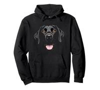 Labrador Retriever Black Lab Face Felpa con Cappuccio