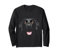 Labrador Retriever Black Lab Face Maglia a Manica