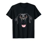 Labrador Retriever Black Lab Face Maglietta