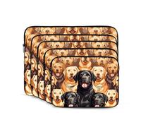 labrador retriever Cani Custodia per Laptop 10 pollici Custodia per Laptop Portatile Antiurto Moda Borsa per Laptop per Donne Uomini Valigetta per Laptop