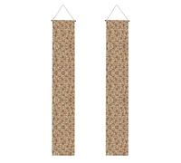 Labrador Retriever Cani Stampa Halloween Porta Striscioni,Portico Banner per porta d'ingresso,Decorazioni per interni ed esterni