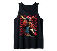 Labrador Retriever Che Suona Il Chitarrista di San Valentino Canotta