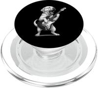 Labrador Retriever che suona la chitarra musica rock amante dei cani PopSockets PopGrip per MagSafe