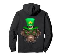 Labrador Retriever Dog Leprechaun St. Patrick's Day Felpa con Cappuccio