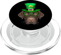 Labrador Retriever Dog Leprechaun St. Patrick's Day PopSockets PopGrip per MagSafe