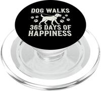 Labrador Retriever Dog Owner Walks Yellow Black Lab Graphic PopSockets PopGrip per MagSafe