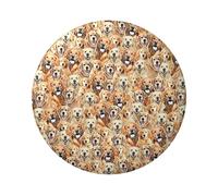 Labrador Retriever Dog Stampa 6 cm Rotondo Banda Stagnata Distintivo Stampato su un lato Perfetto per Stile Personale Decorazione e Regalo, Misura unica, Metallo
