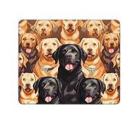 Labrador Retriever Dogs Tappetino Scrivania Comodo Mouse Pad Antiscivolo Tappetino per Mouse per Casa Gaming Accessori Scrivania 25X30Cm