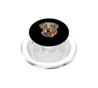 Labrador Retriever Geometrico Pop Art Closeup Ritratto Faccia PopSockets PopGrip per MagSafe
