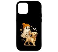 Labrador Retriever Halloween Ghost Walking Labrador Dog Custodia per iPhone 12/12 Pro