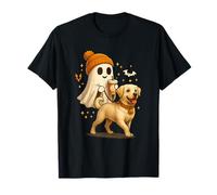 Labrador Retriever Halloween Ghost Walking Labrador Dog Maglietta