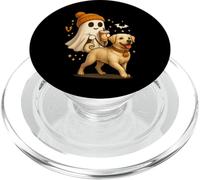Labrador Retriever Halloween Ghost Walking Labrador Dog PopSockets PopGrip per MagSafe