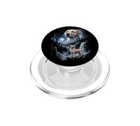 Labrador Retriever Howling Moon 90s Bootleg Puppy Dog PopSockets PopGrip per MagSafe