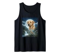 Labrador Retriever Howling to The Moon Meme Divertente Amante dei Cani Canotta
