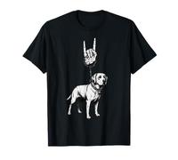Labrador Retriever Lab Dog Cool Retro Vintage Anni '90 Alt Metal Maglietta