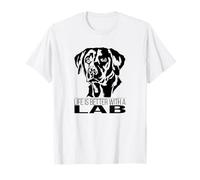 Labrador Retriever Lab Life is Better Scritta Labbi Cani Maglietta